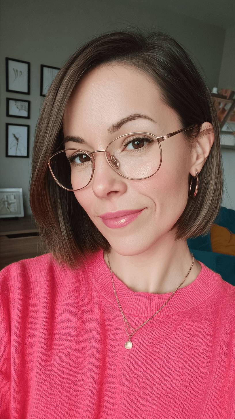 Sleek Short Bob with Subtle Textured Ends