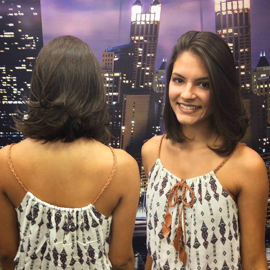 Textured Mid-Length Cut with Subtle Volume