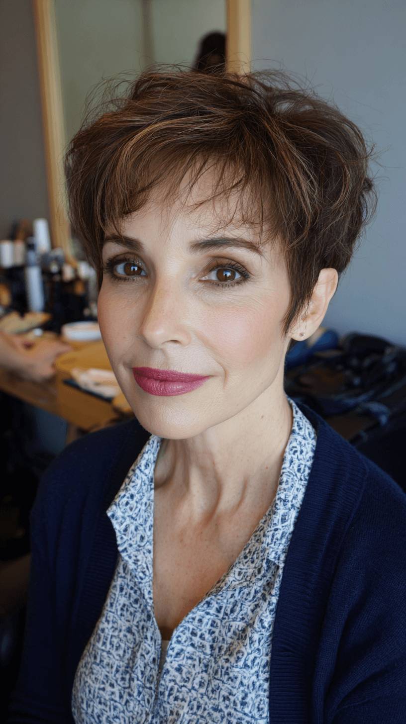 Textured Soft Pixie with Feathered Layers