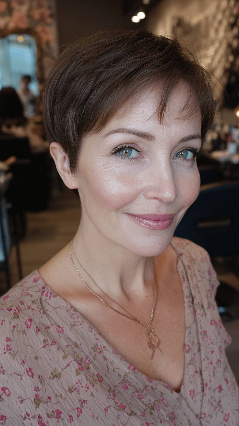 Textured Soft Pixie with Subtle Flicks