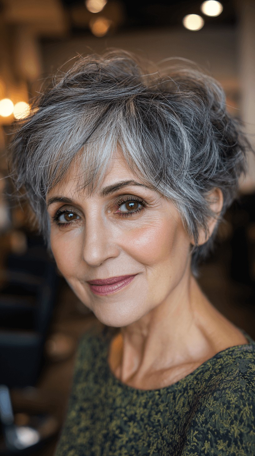 Chic Layered Pixie Shag with Feathered Ends