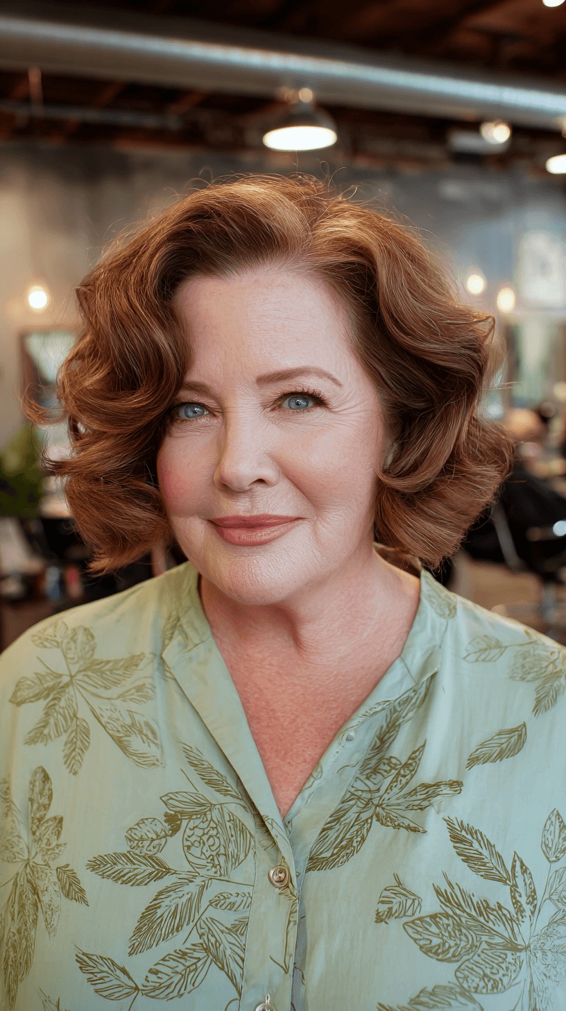 Chic Textured Bob with Soft Curls