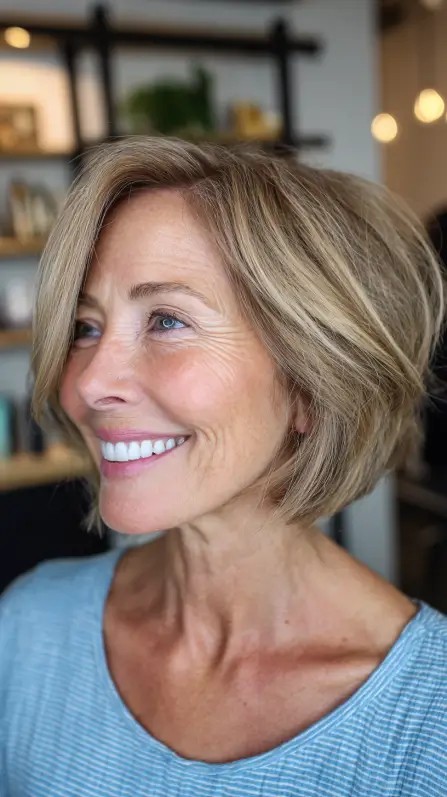 Chic Textured Bob with Soft Layers
