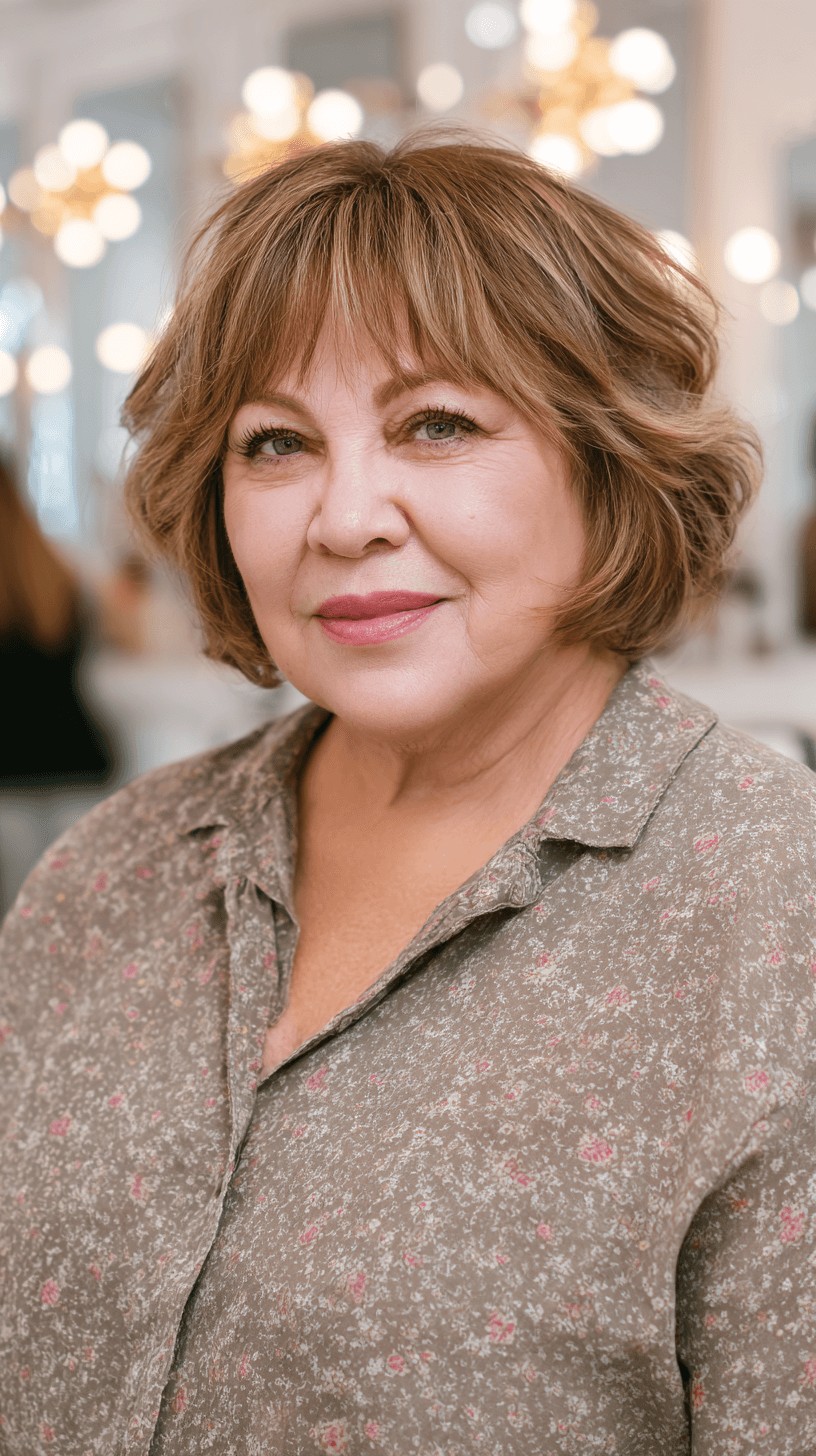 Chic Textured Bob with Subtle Volume