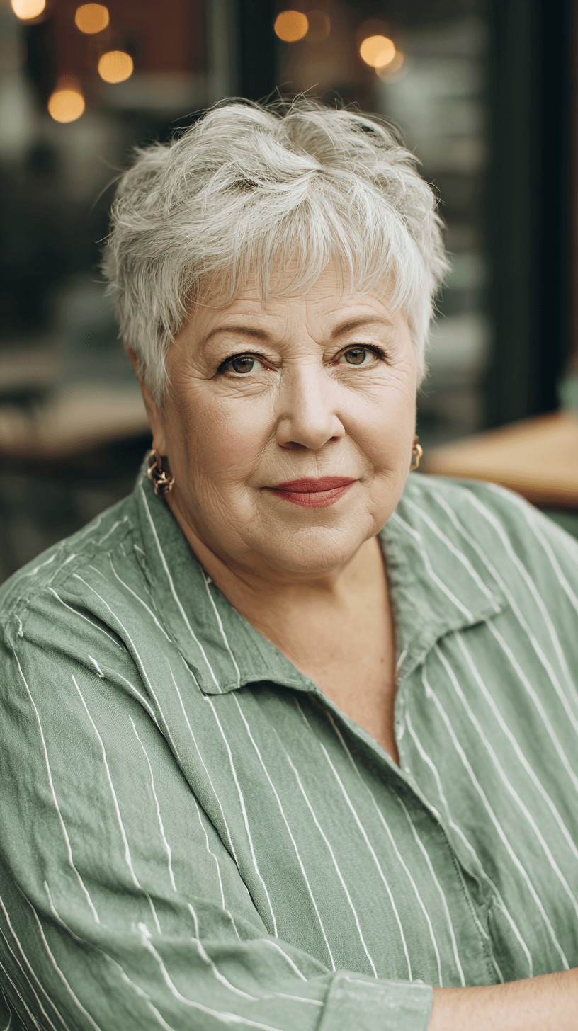 Choppy Short Cut with Feathered Layers