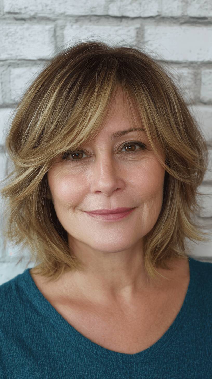 Modern Textured Lob with Subtle Highlights