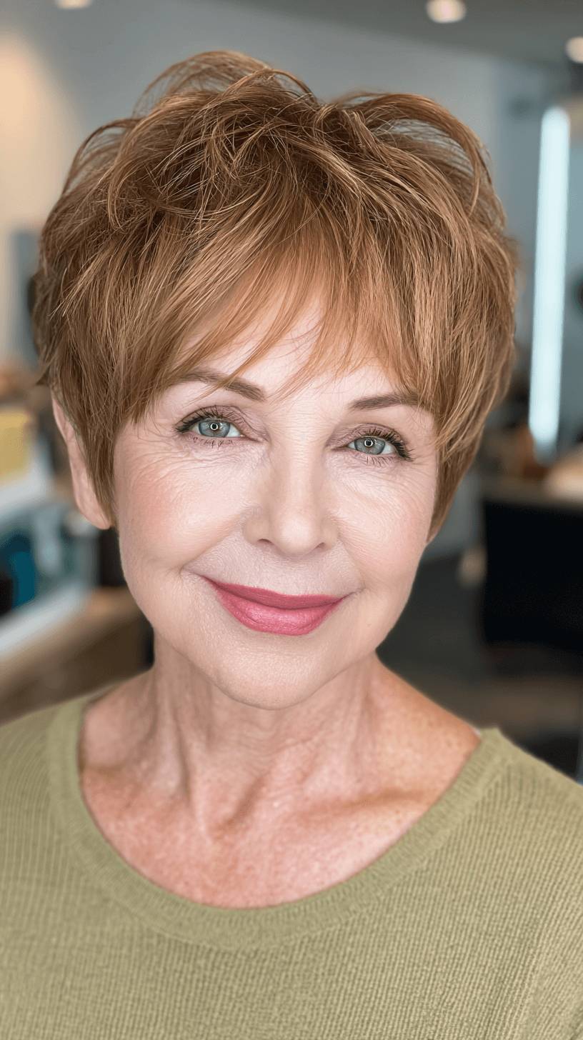 Modern Textured Pixie Cut with Soft Layers