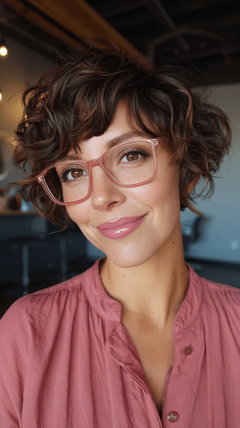 Playful Curly Wolf Cut with Soft Layers