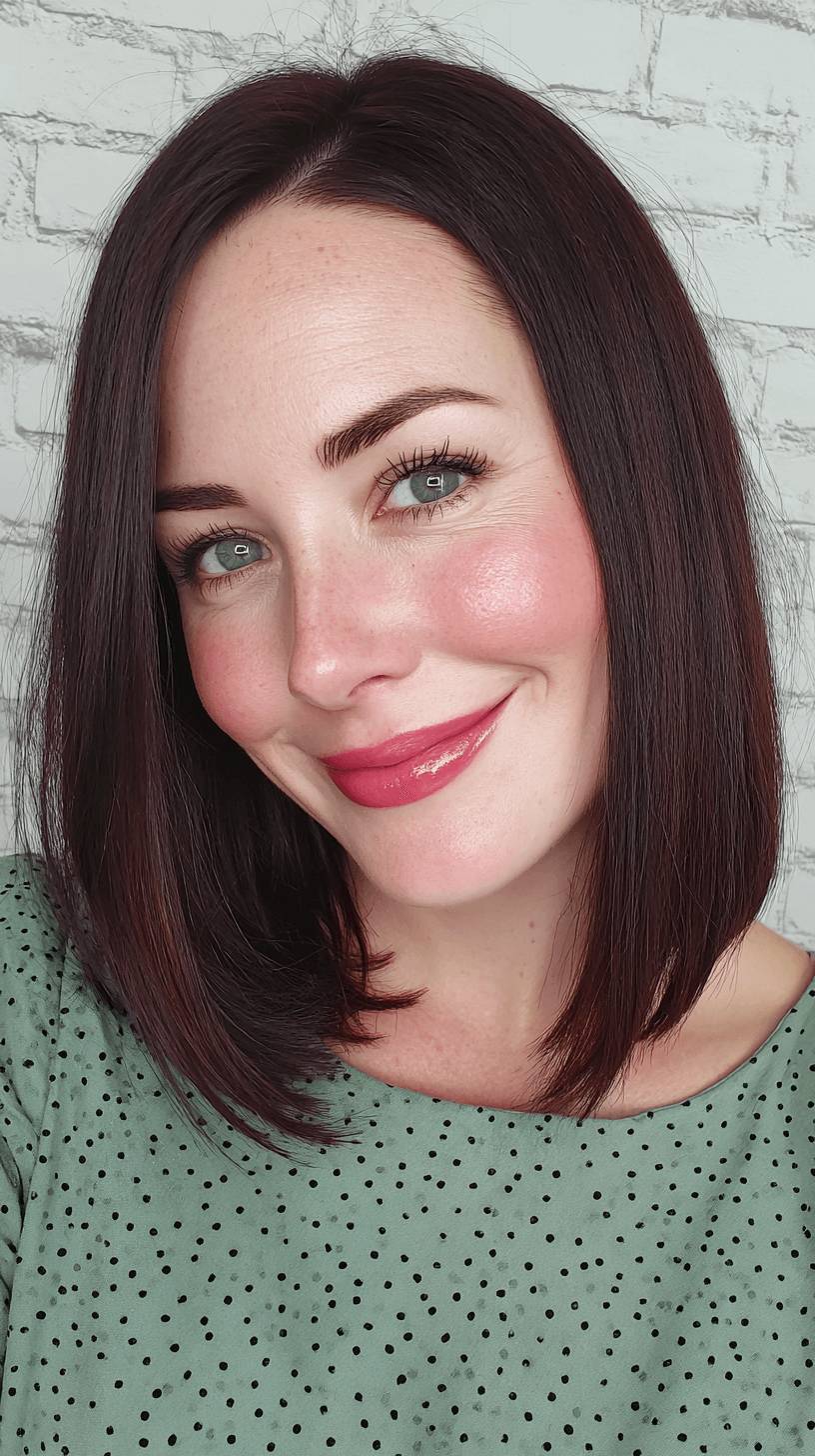 Sleek Modern A-Line Cut with Subtle Layers