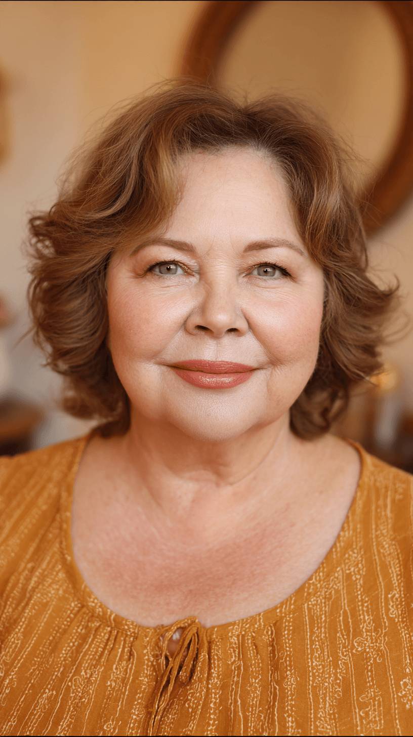 Softly Curled Shoulder-Length Cut with Gentle Layers