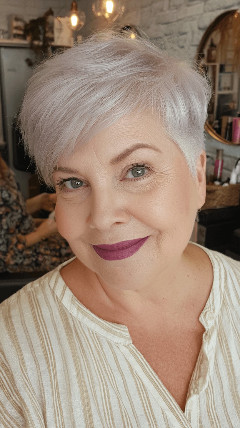 Stylish Short Pixie Cut with Subtle Texture