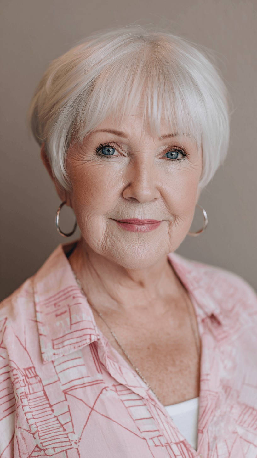 Textured Short Cut with Soft Bangs