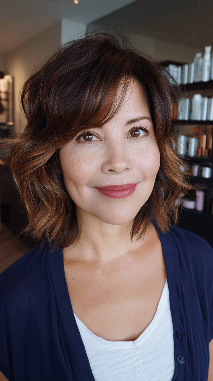 Textured Wolf Cut with Balanced Layers