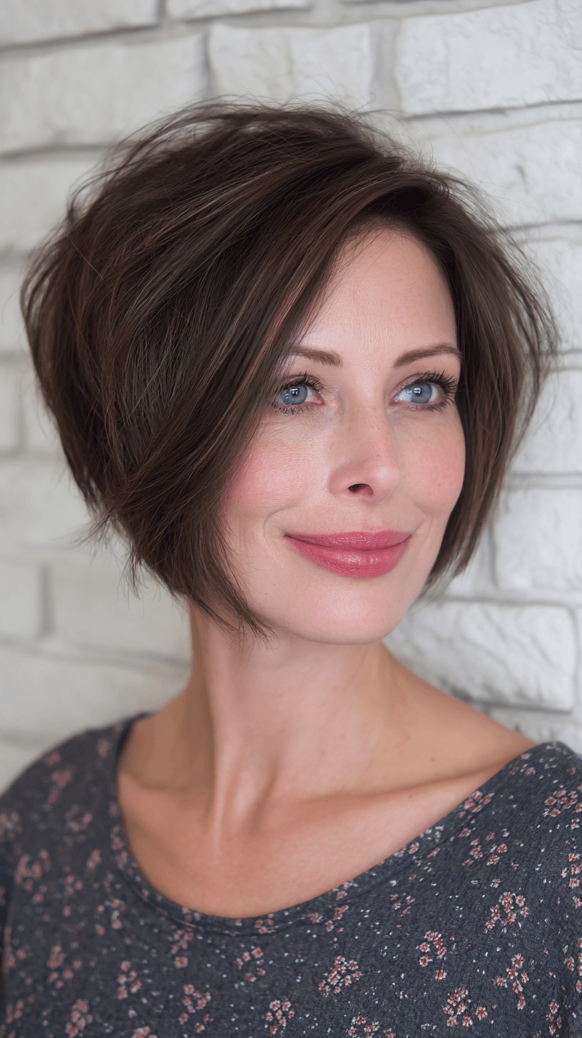 Chic Textured Bob with Subtle Volume