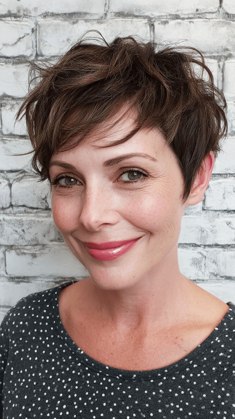 Textured Pixie Cut with Soft Layers