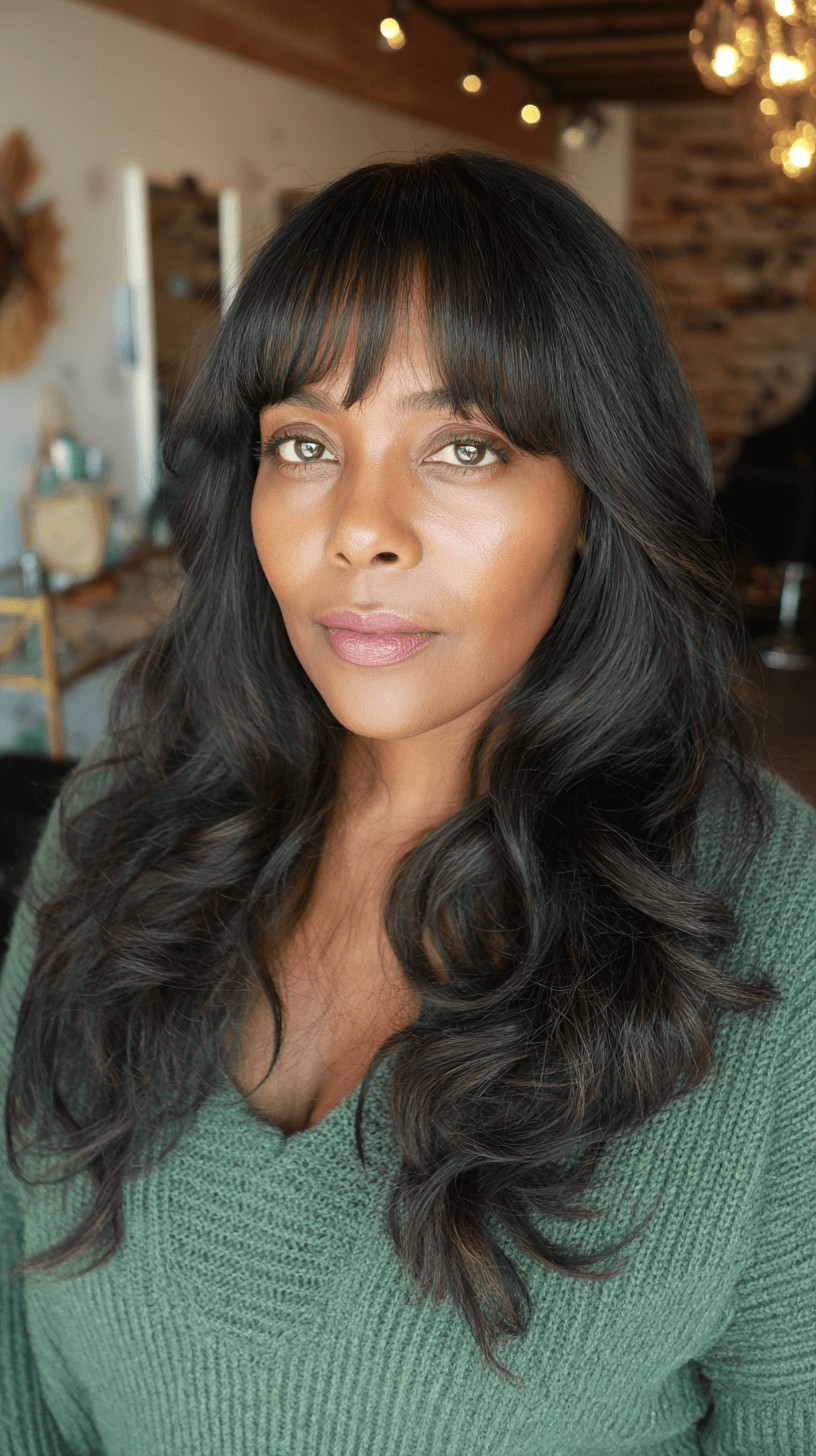 Chic Long Hair with Soft Face-Framing Layers