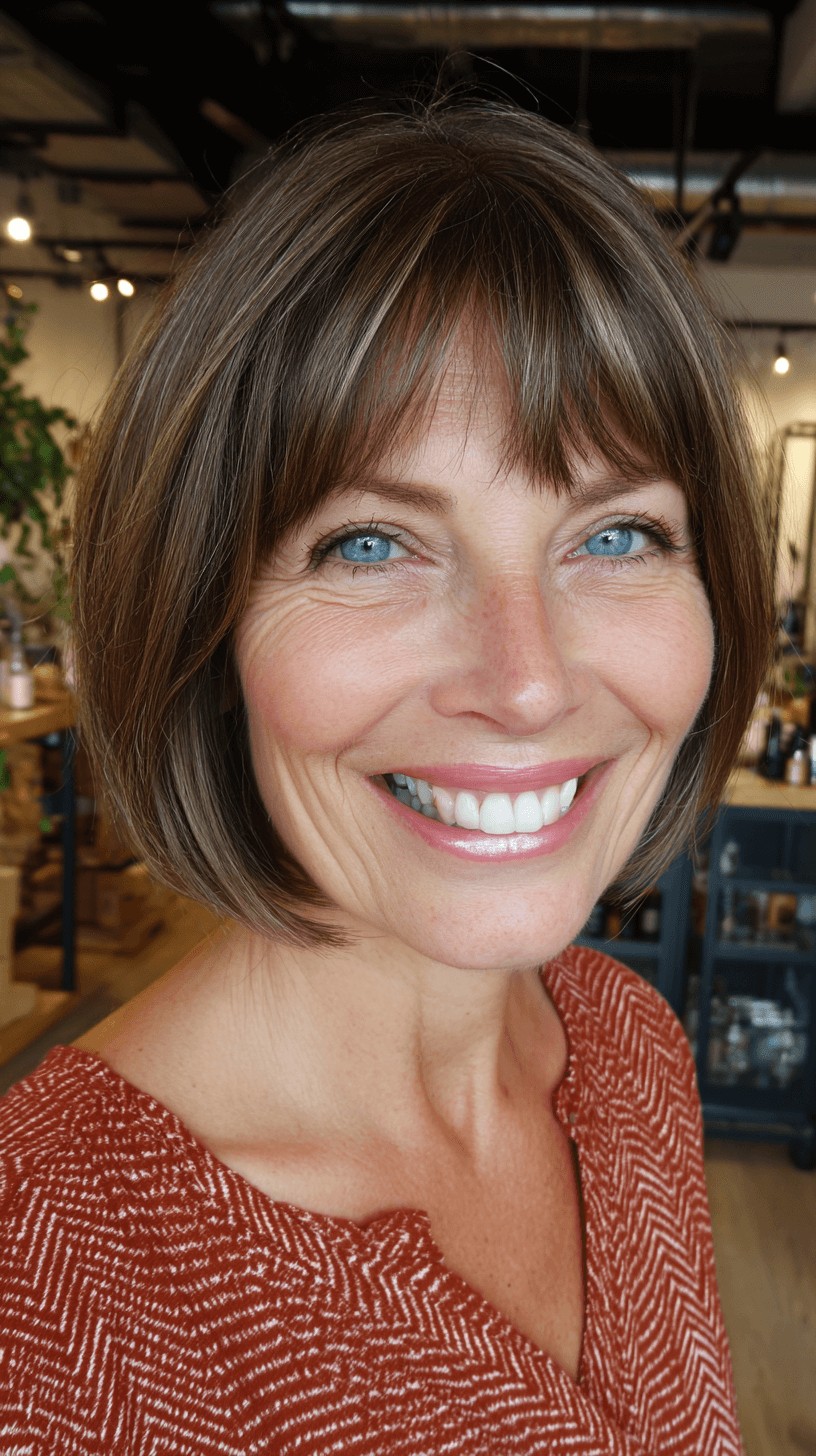 Chic Modern Bob with Soft Bangs