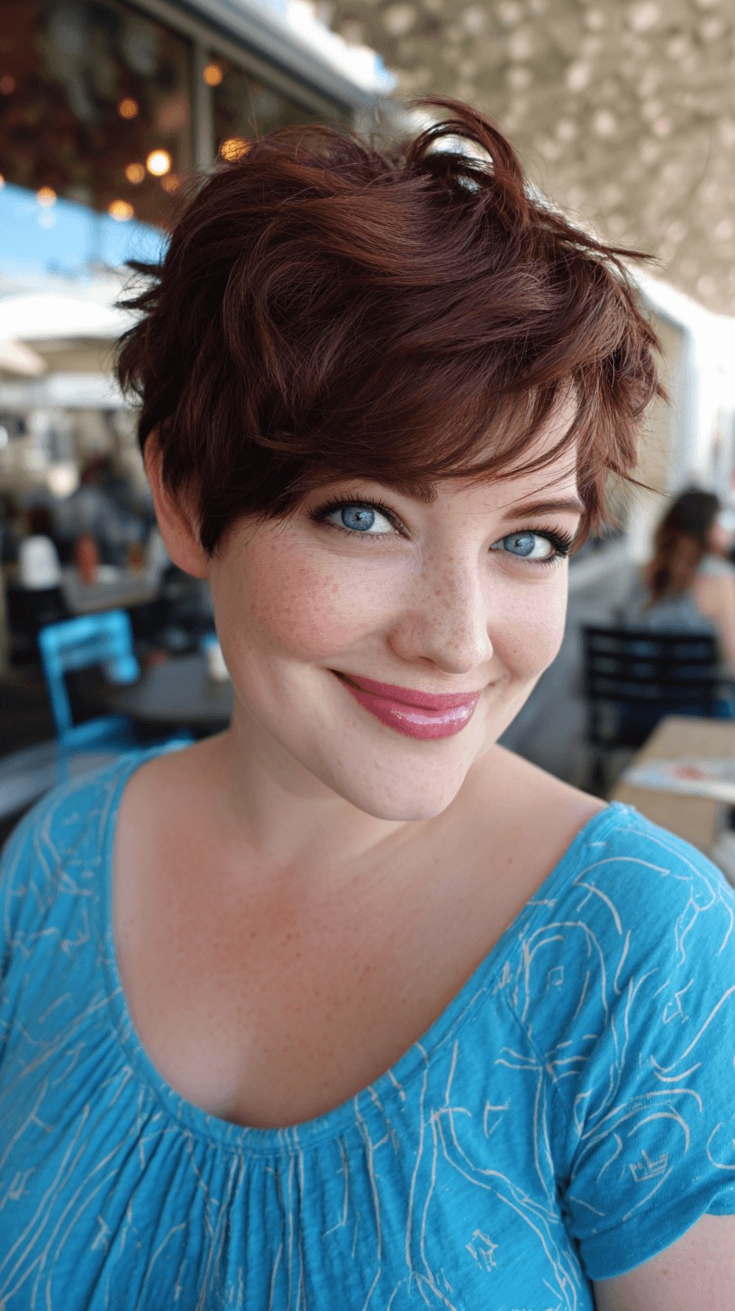 Chic Textured Pixie Cut with Soft Bangs