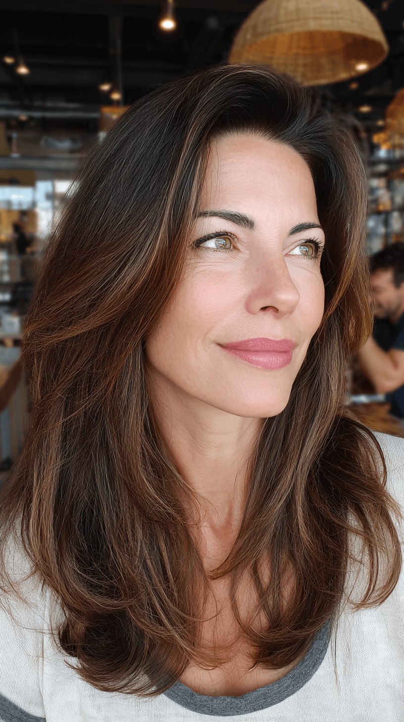 Elegant Long Hair with Soft Layers and Natural Movement