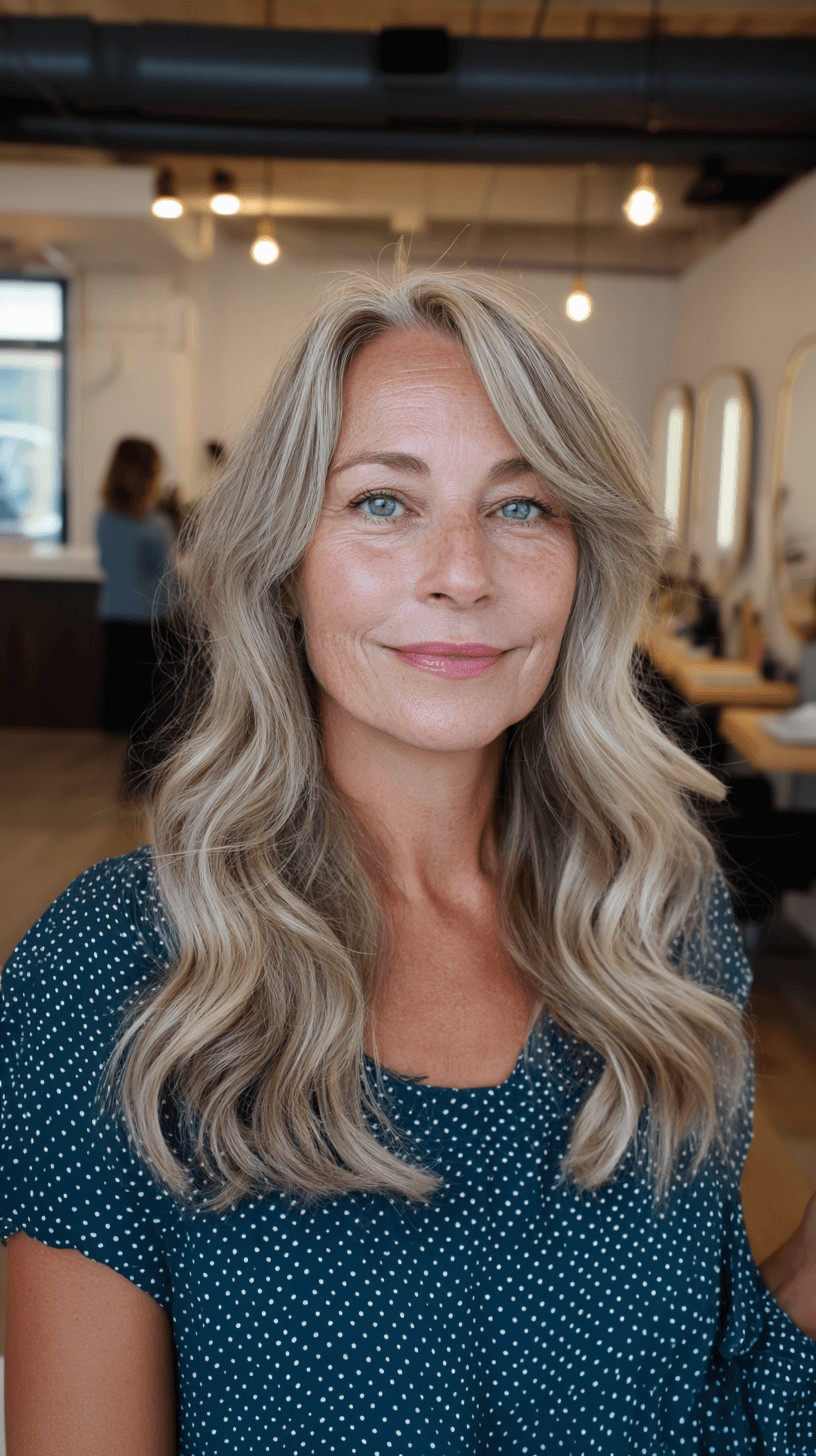 Elegant Long Waves with Soft Highlights