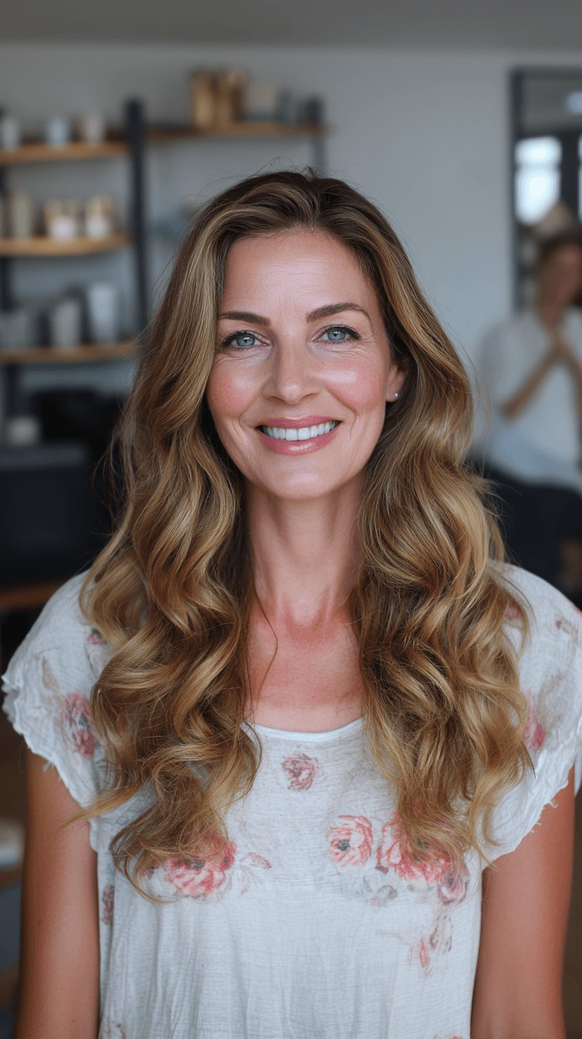 Radiant Long Hair with Loose Beachy Waves