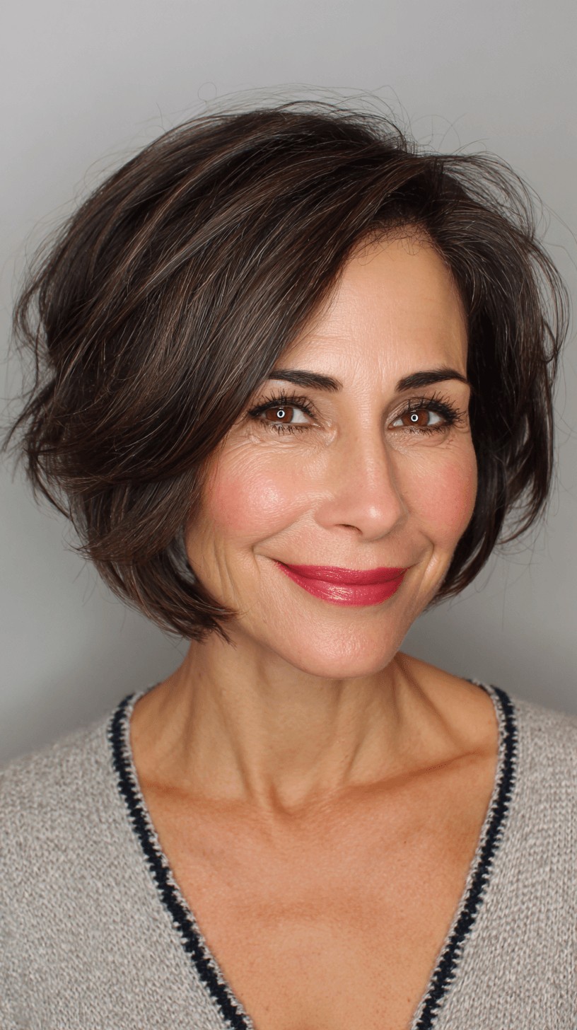 Textured A-Line Bob with Soft Waves