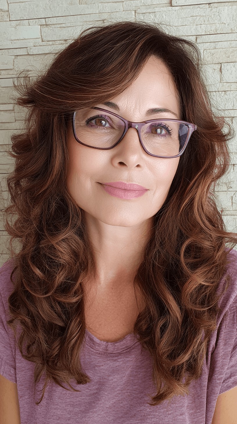 Textured Long Hair with Defined Curls