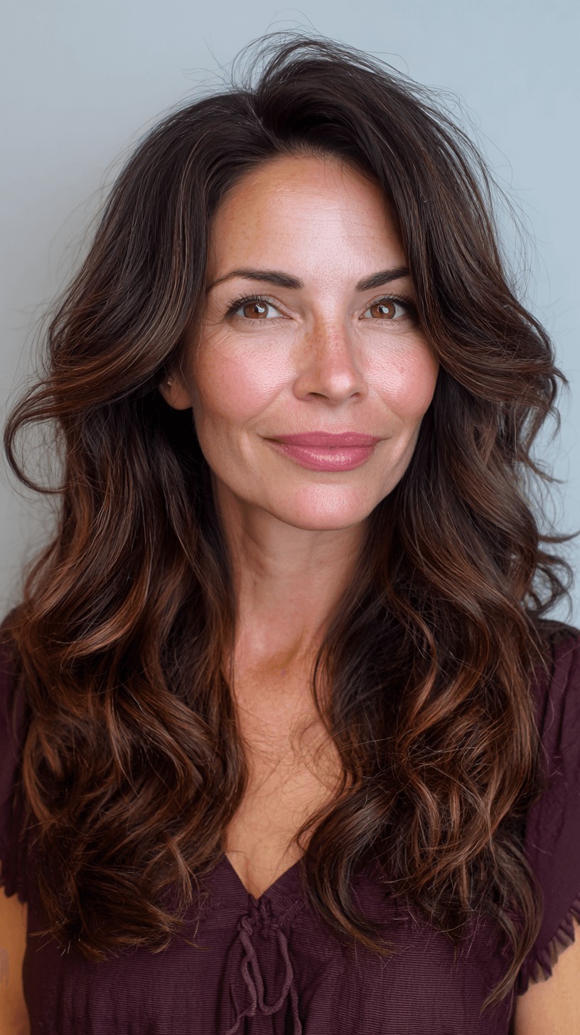 Textured Long Hair with Loose Defined Waves