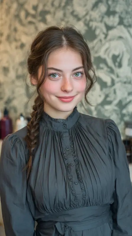 Textured Loose Braid with Soft Face-Framing Strands