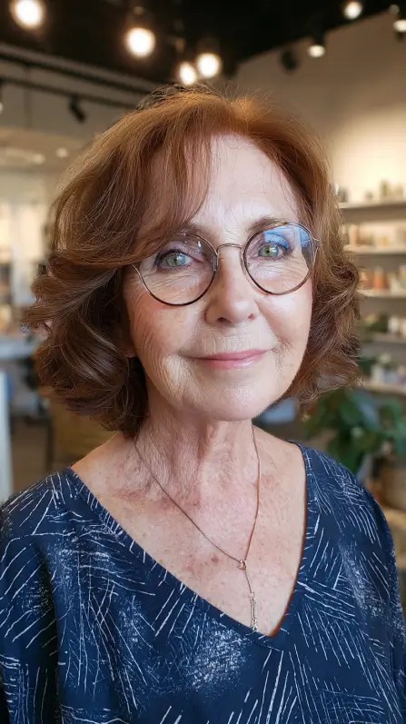 Charming Soft Curly Neck-Length Cut with Subtle Layers