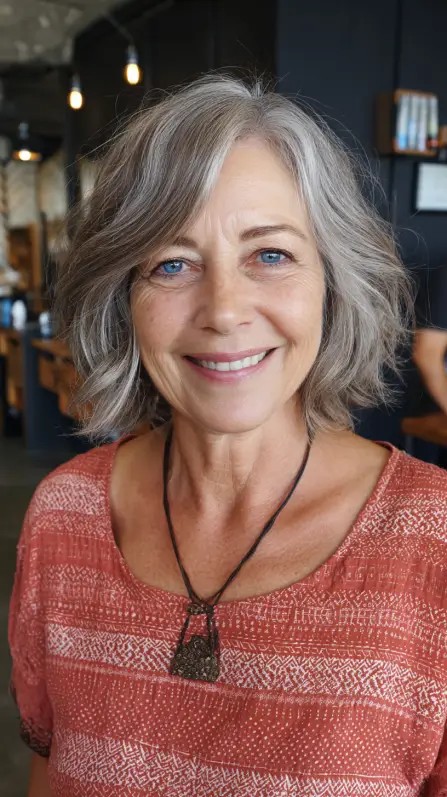 Charming Soft Textured Neck-Length Cut with Natural Waves