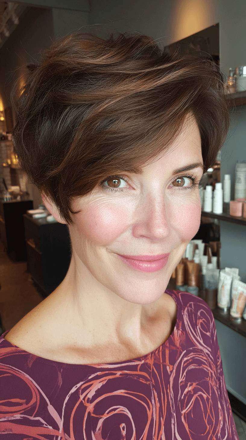 Chic Angular Pixie Cut with Soft Layers