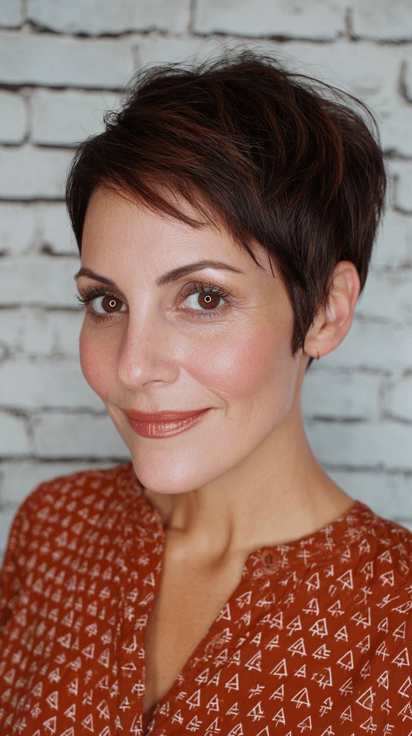 Chic Angular Pixie Cut with Textured Layers
