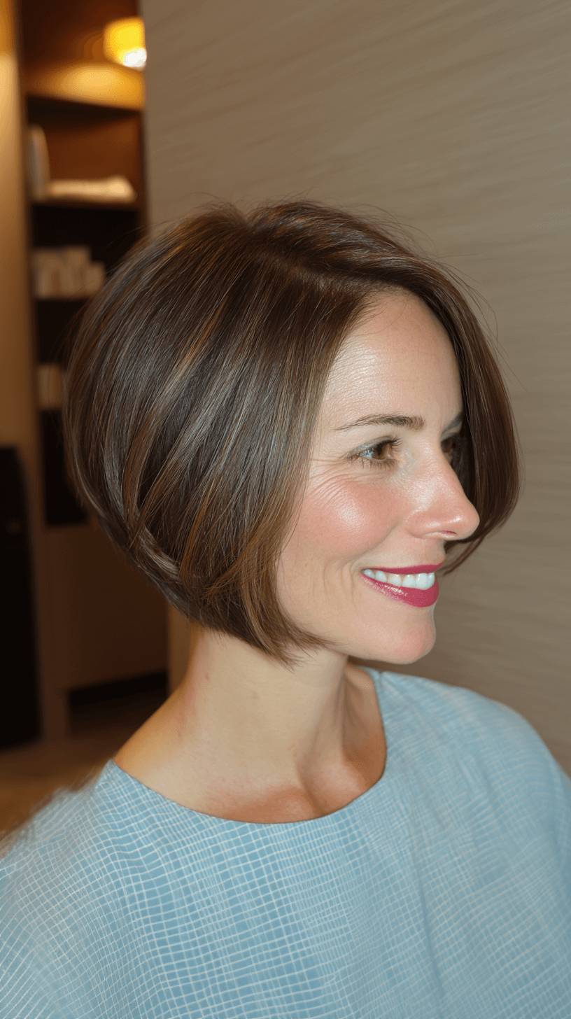 Chic Layered Asymmetrical Bob