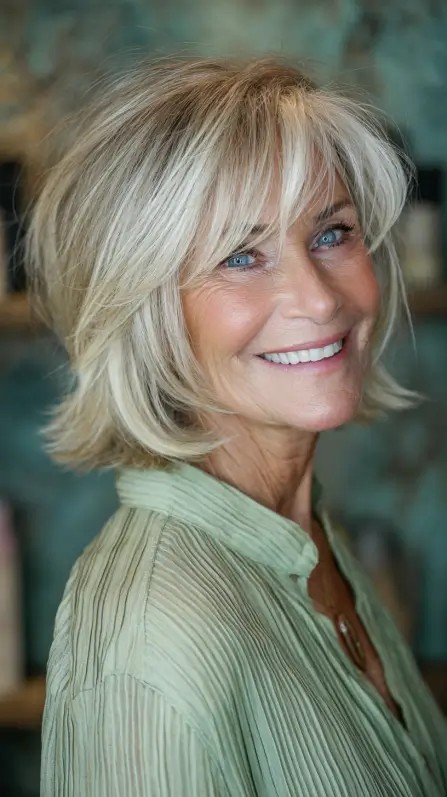 Soft Textured Neck-Length Cut with Face-Framing Layers