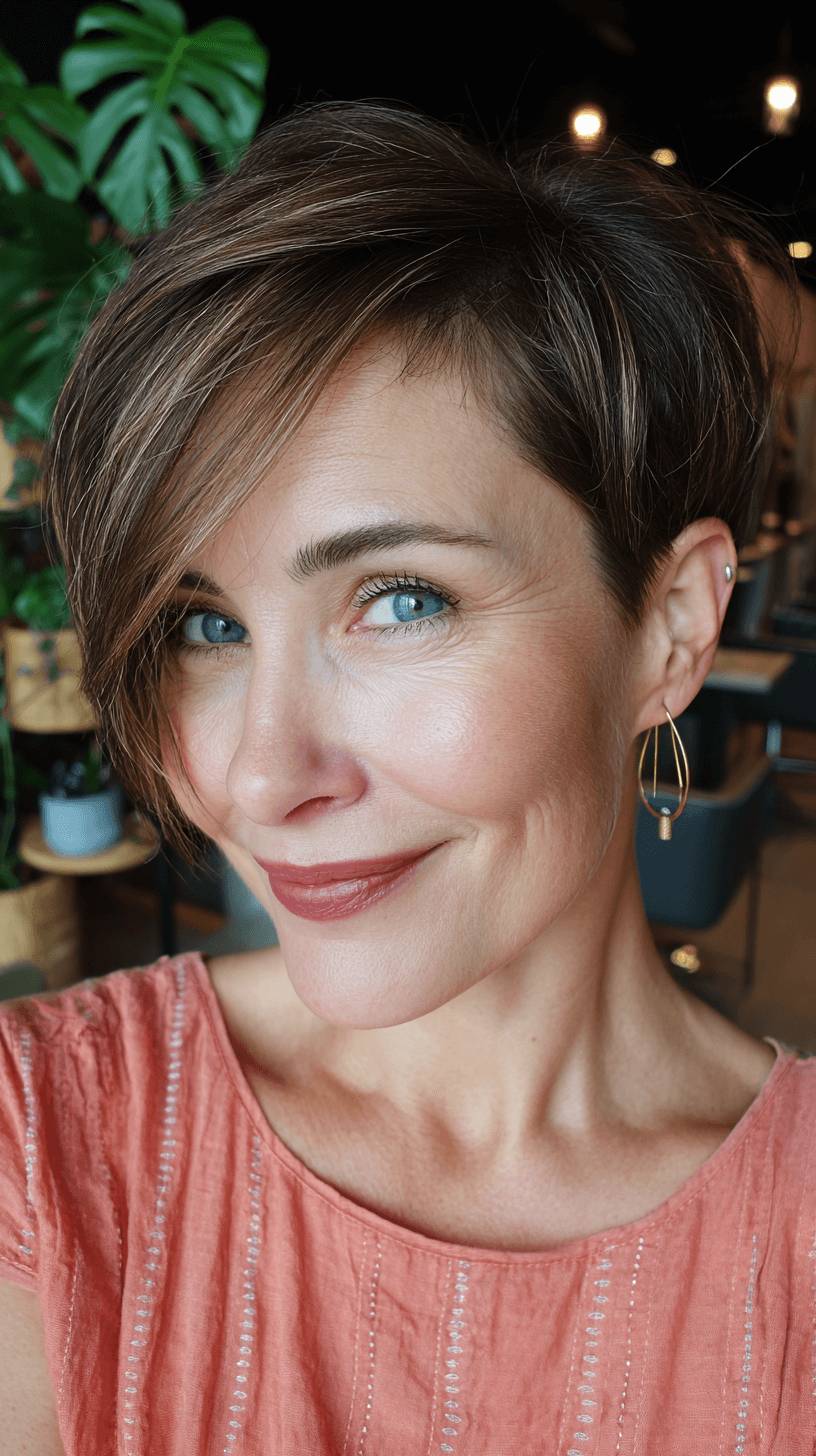 Stylish Asymmetrical Pixie Cut with Soft Layers