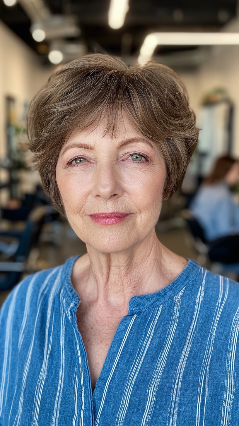 Textured Short Wolf Cut with Playful Layers