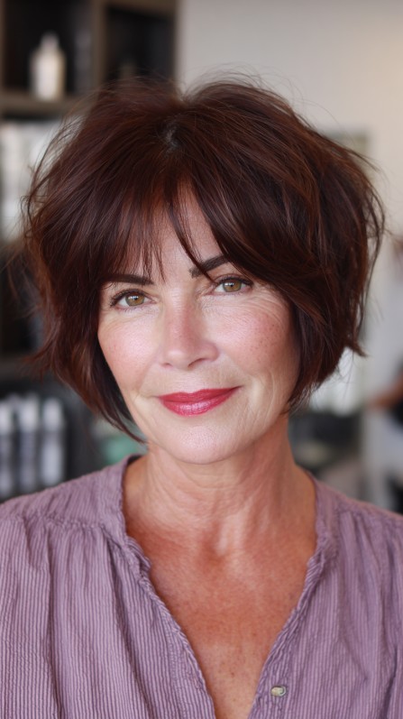 Chic Textured Bob with Soft Layers