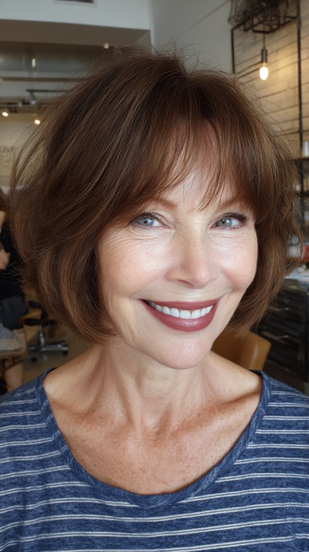 Modern Textured Bob with Subtle Layers