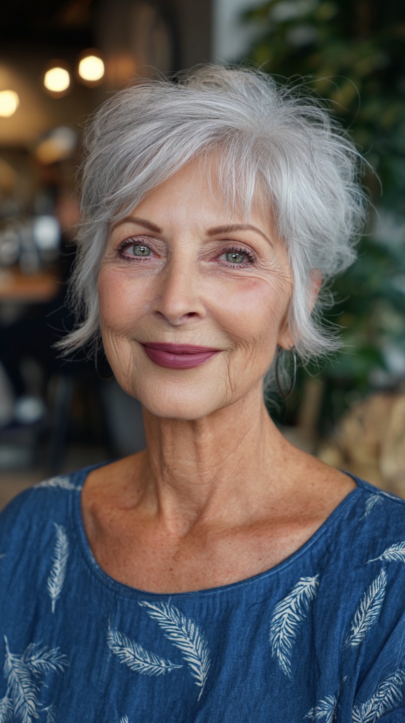 Charming Short Wolf Cut with Textured Layers