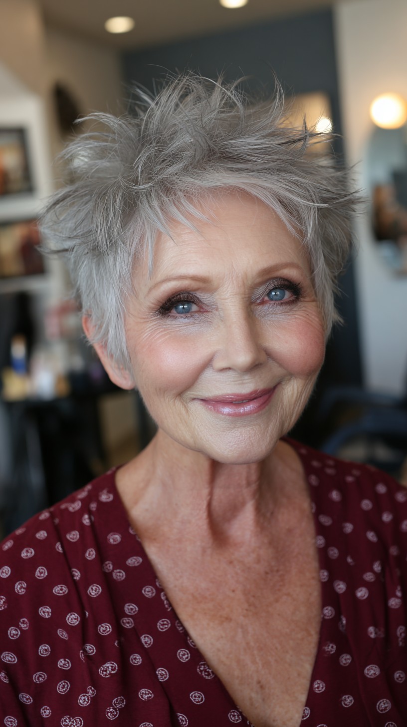 Charming Short Wolf Cut with Textured Volume