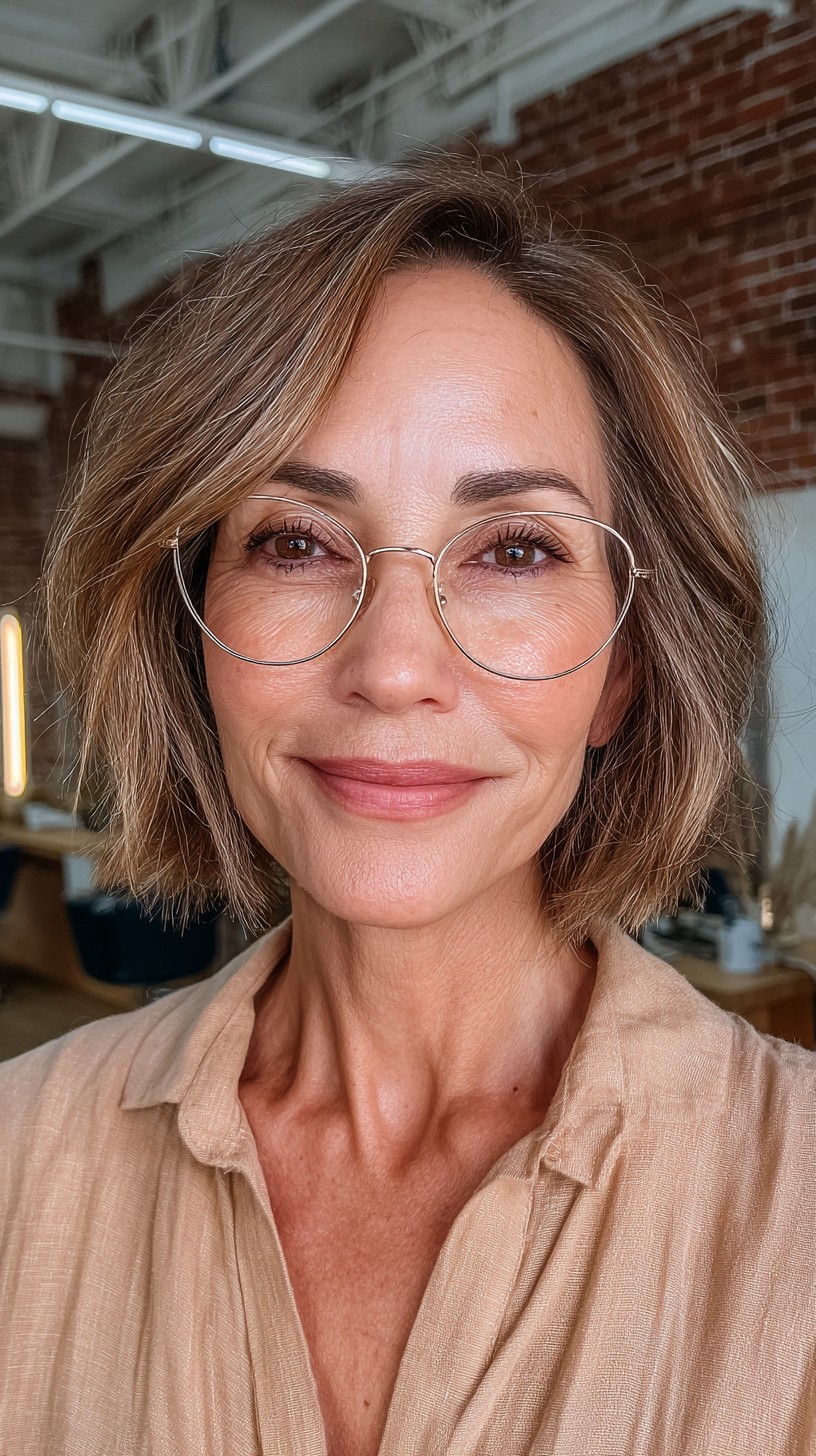 Chic Soft Textured Bob with Face-Framing Layers