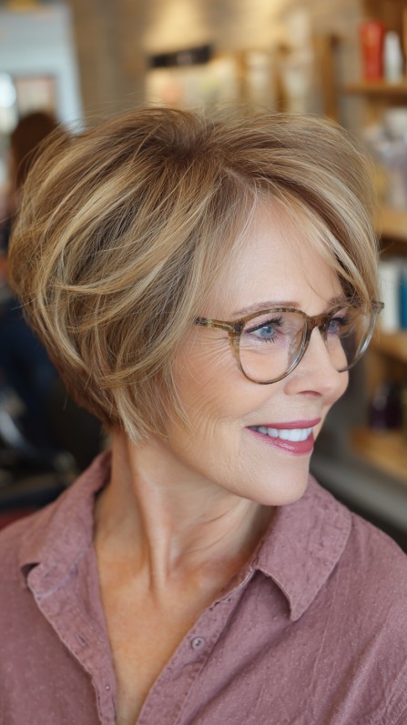 Chic Textured Wedge Cut with Soft Feathered Layers