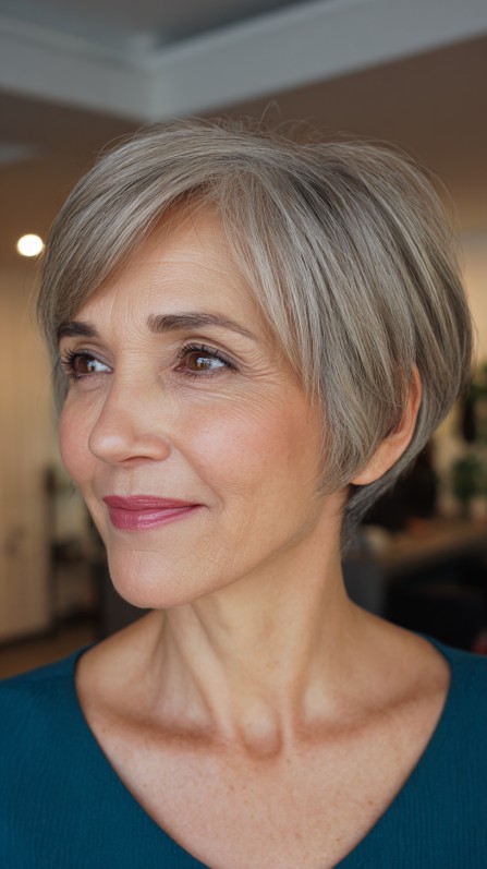 Elegant Short Cut with Soft Volume