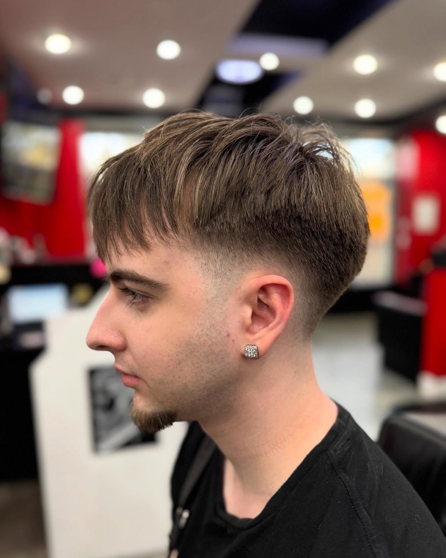 Modern Textured Crop with Tapered Sides