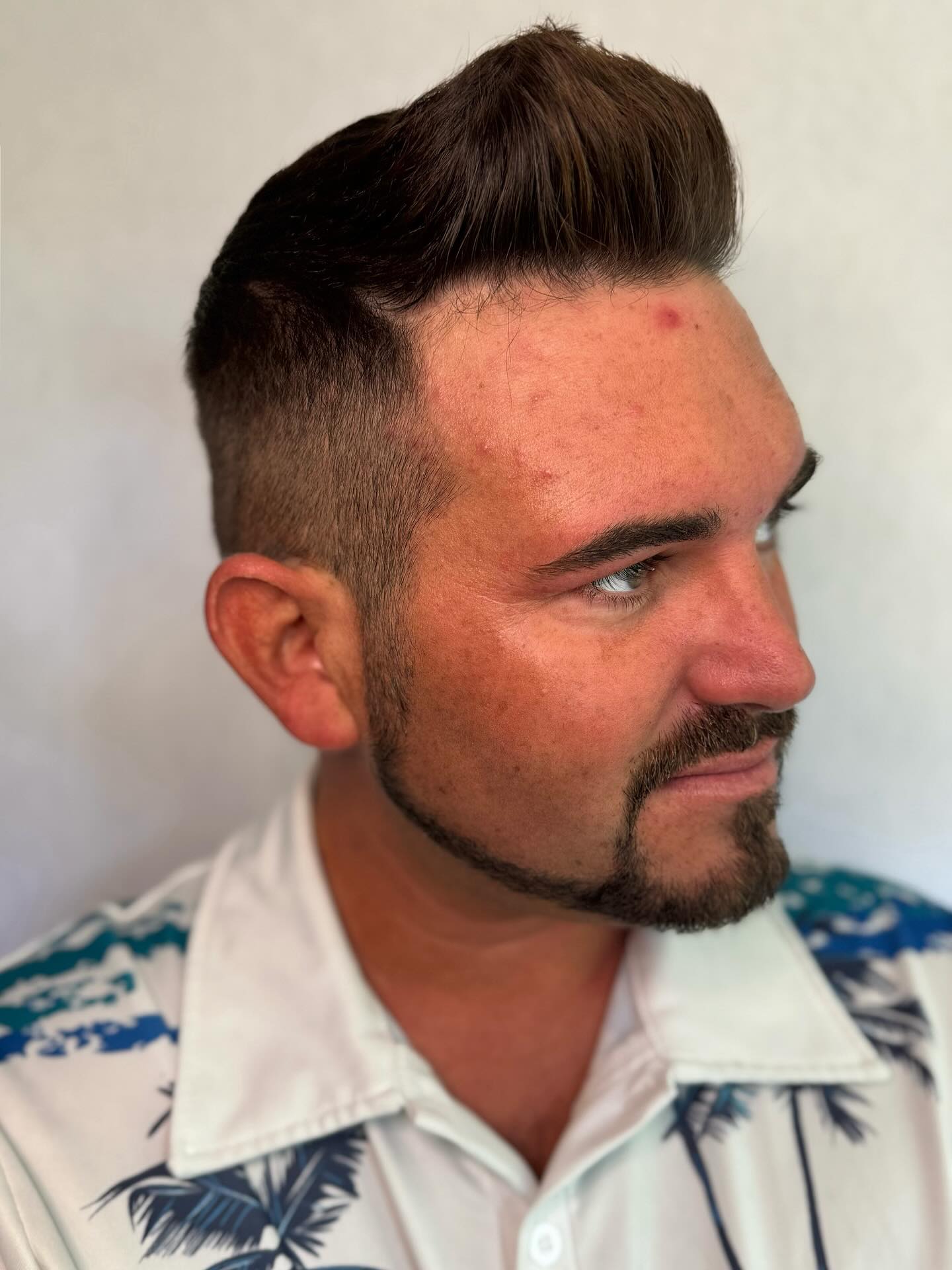 Modern Textured High Fade with Pompadour