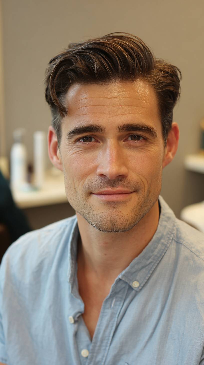 Modern Textured Quiff with Natural Movement