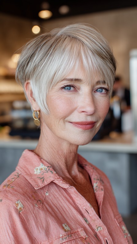 Polished Short Cut with Textured Layers