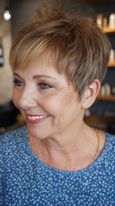 Short Textured Cut with Gentle Layers