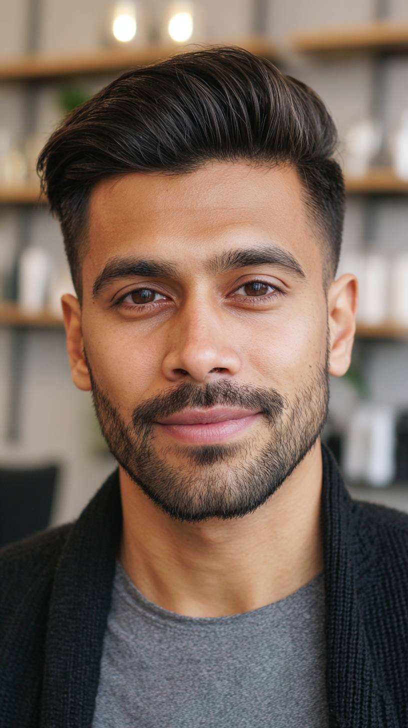 Sleek Textured Crop with Defined Volume